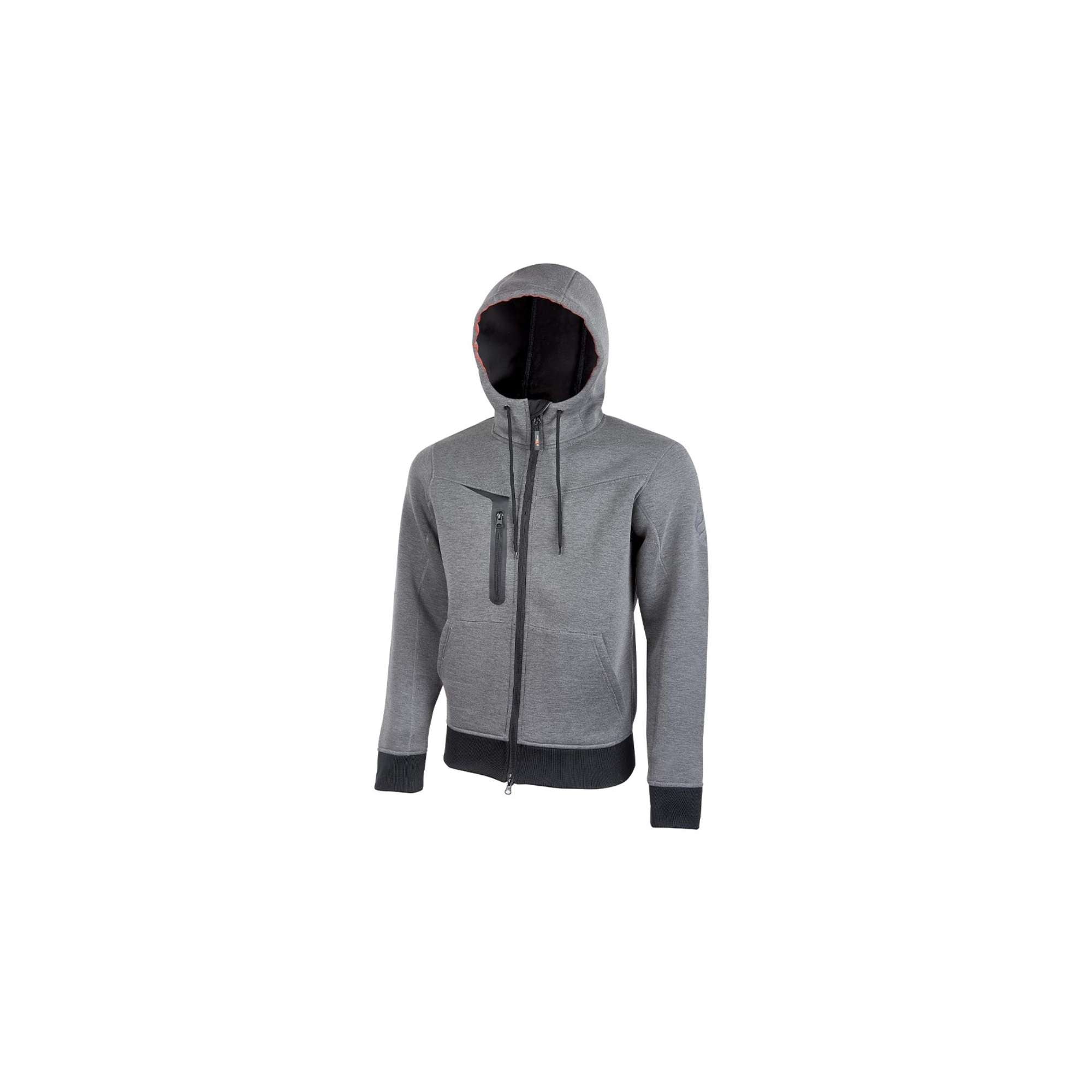 GRAY METEORITE U-POWER PE119GM full-zip sweatshirt