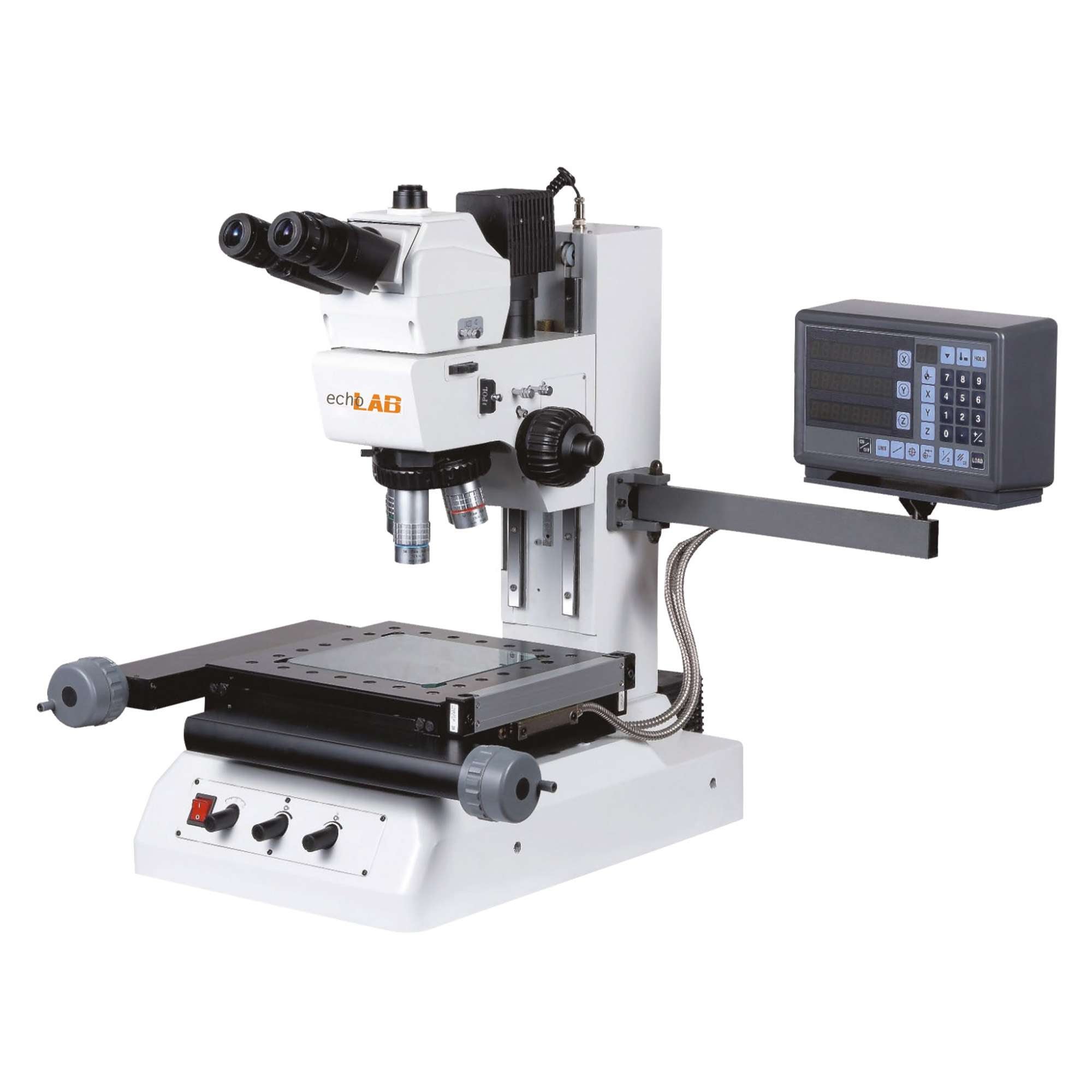 Measuring microscopes trinocular Z axe moving range 150mm - echoLAB - MM 900