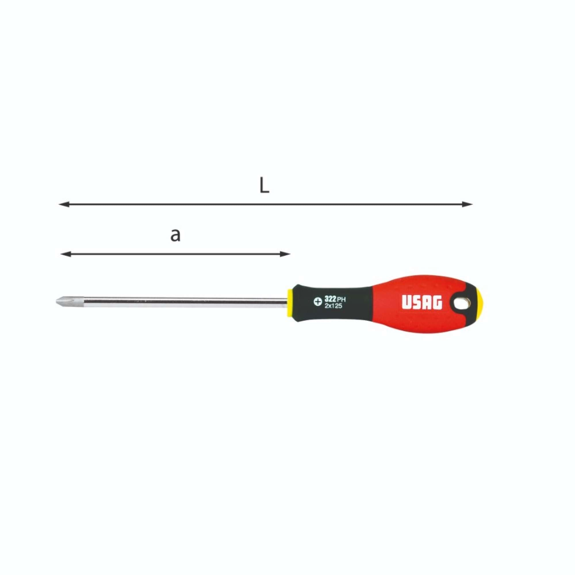 Phillips screwdrivers for Phillips cross recessed screws - Usag 322 PH
