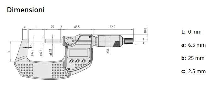 IP65 Digital Micrometer 0-25 mm 293-240-30 - Mitutoyo