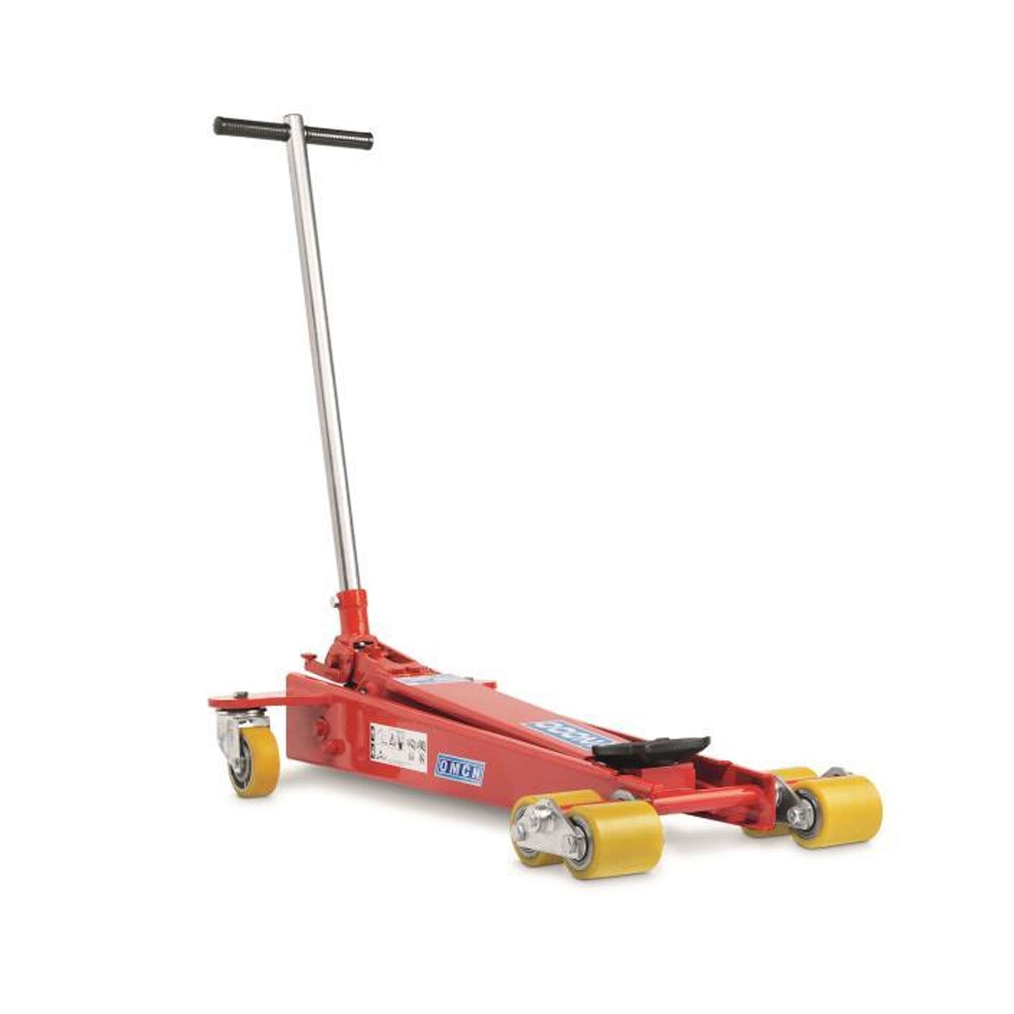 Hydraulic trolley lift 2000kg, 720mm, with tilting rollers OMCN 1120/E