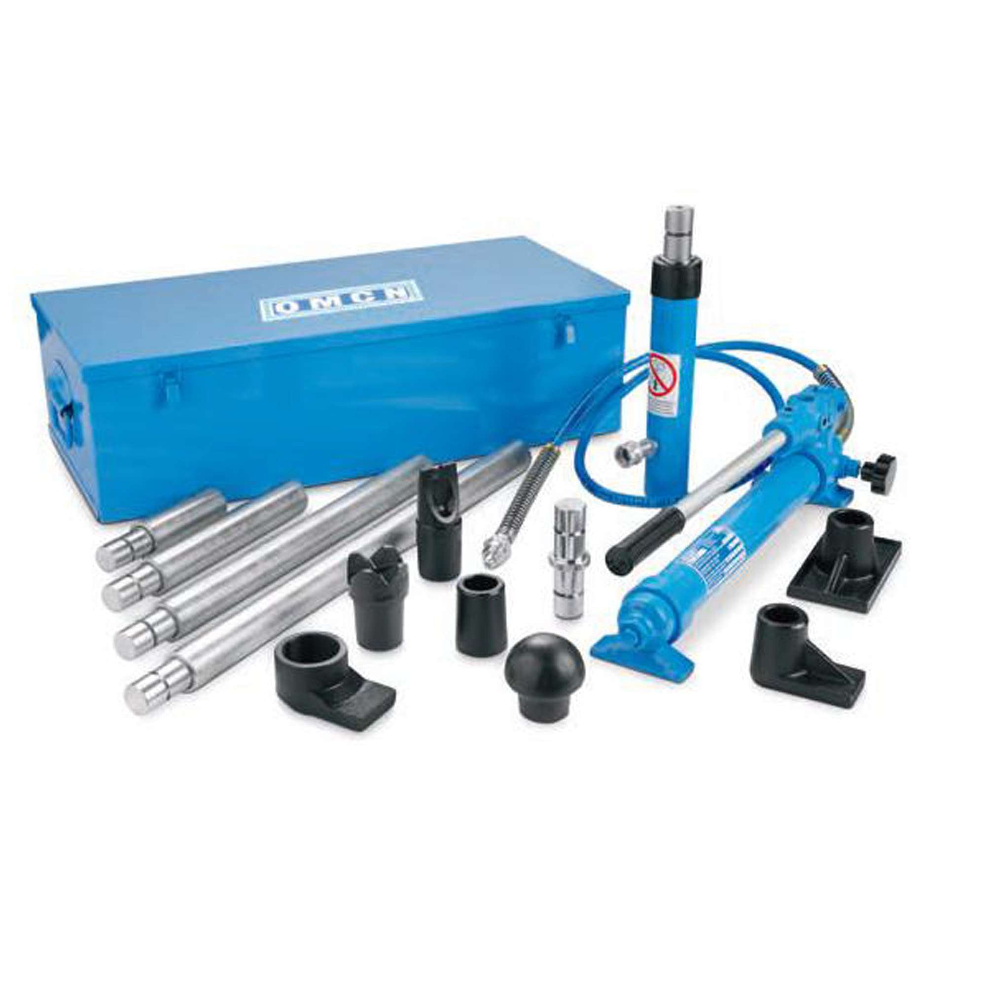 Hydraulic jack 12ton, Assortment 16pcs Titanik quick coupler extensions OMCN