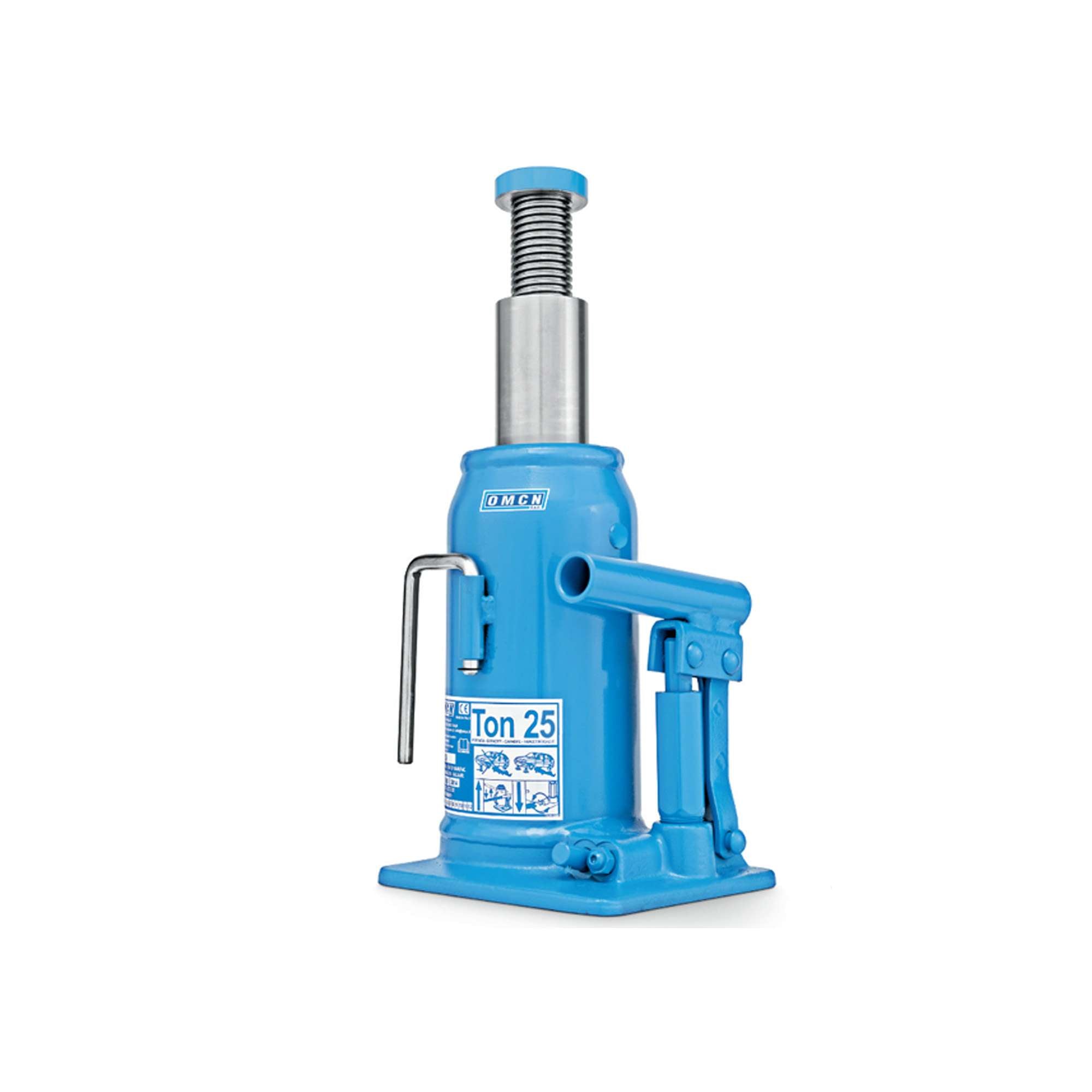 Hydraulic bottle jack, lift 574mm, capacity 25000 kg - OMCN 129/A