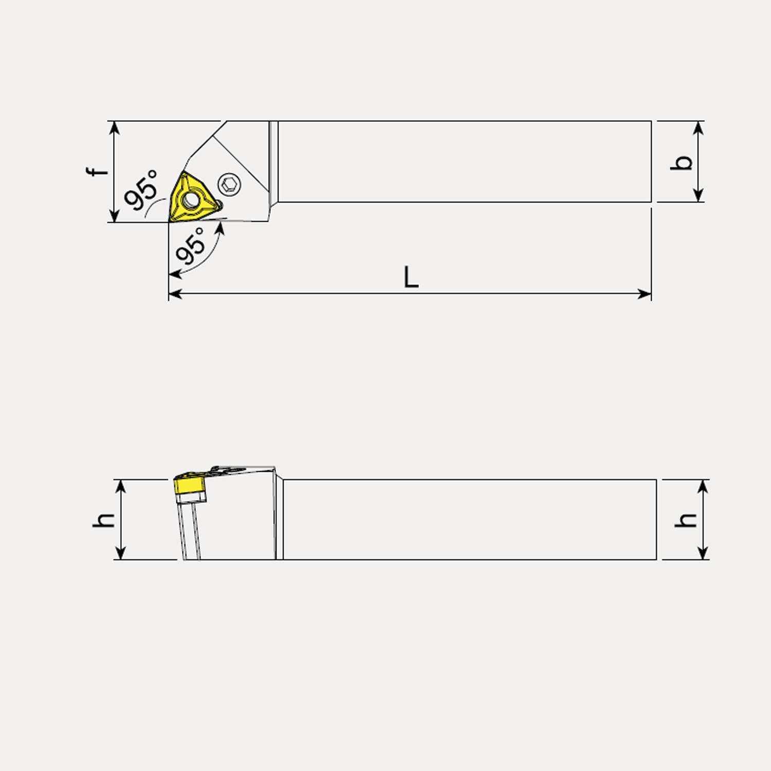 External Machining Toolholders, Negative Inserts - Talicarb PWLN-L