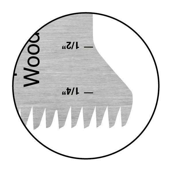 Double row Cutting blade with "Japanese" tooth, tempered, from 35mm- CMT OMF126