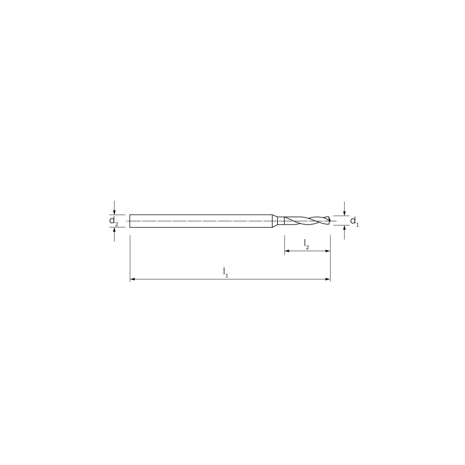 Microdrill type N in HSS-CO DIN 1899/A - ILIX