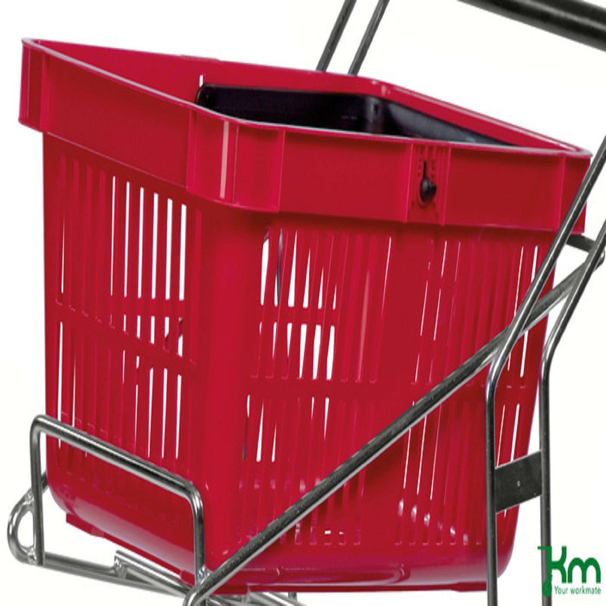 Shopping basket 27 liter, red Static capacity 15 kg - Kongamek KM3261-R