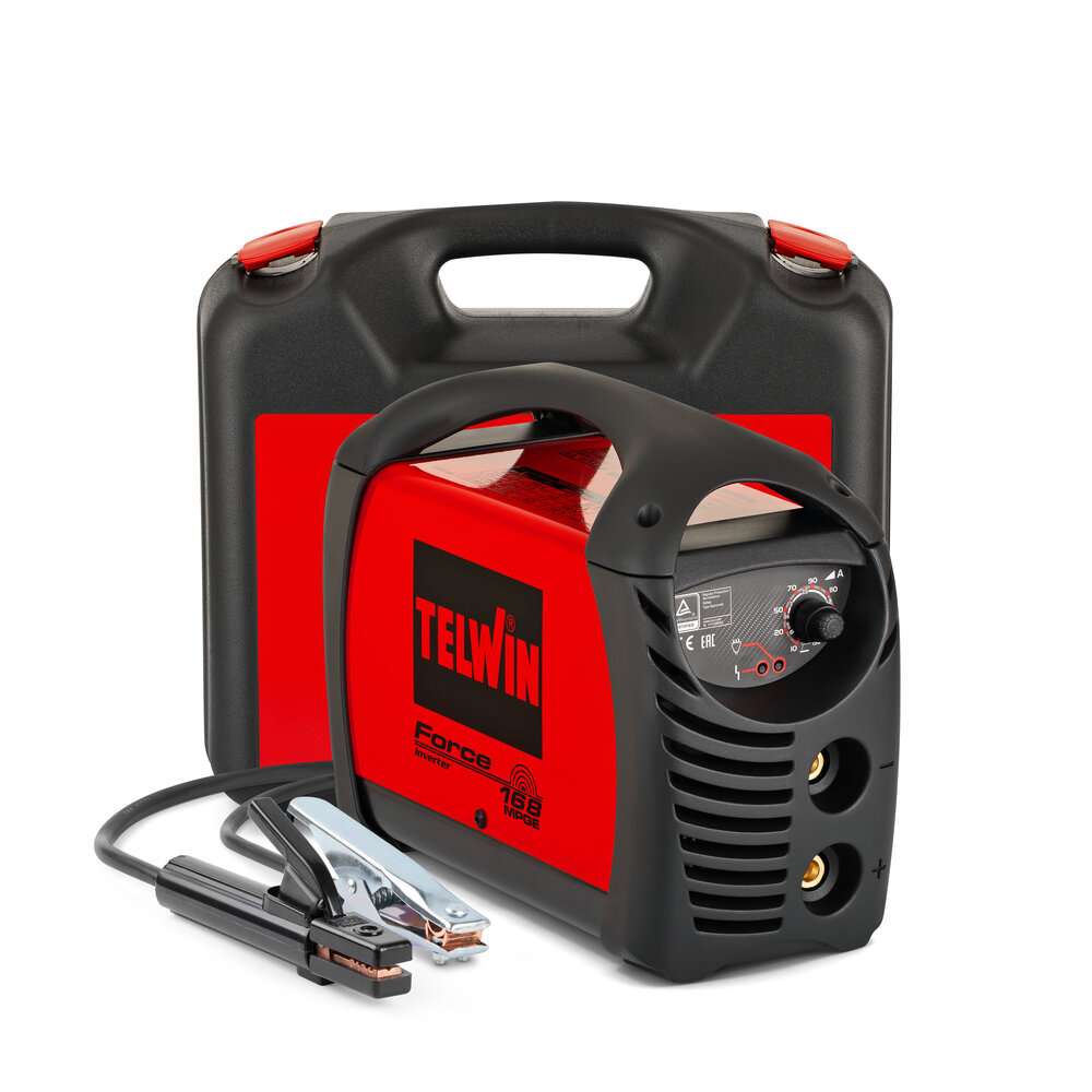 Force 168 MPGE 230V Inverter Welding Machine with Carry Case - Telwin - 816211