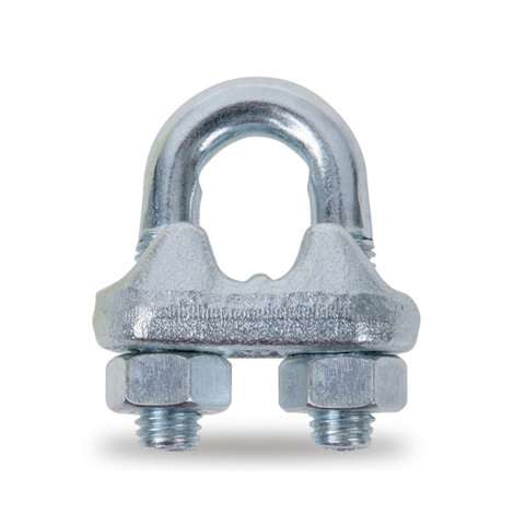 Galvanised steel rope clamp strength class 4.6 - 8016 Beta