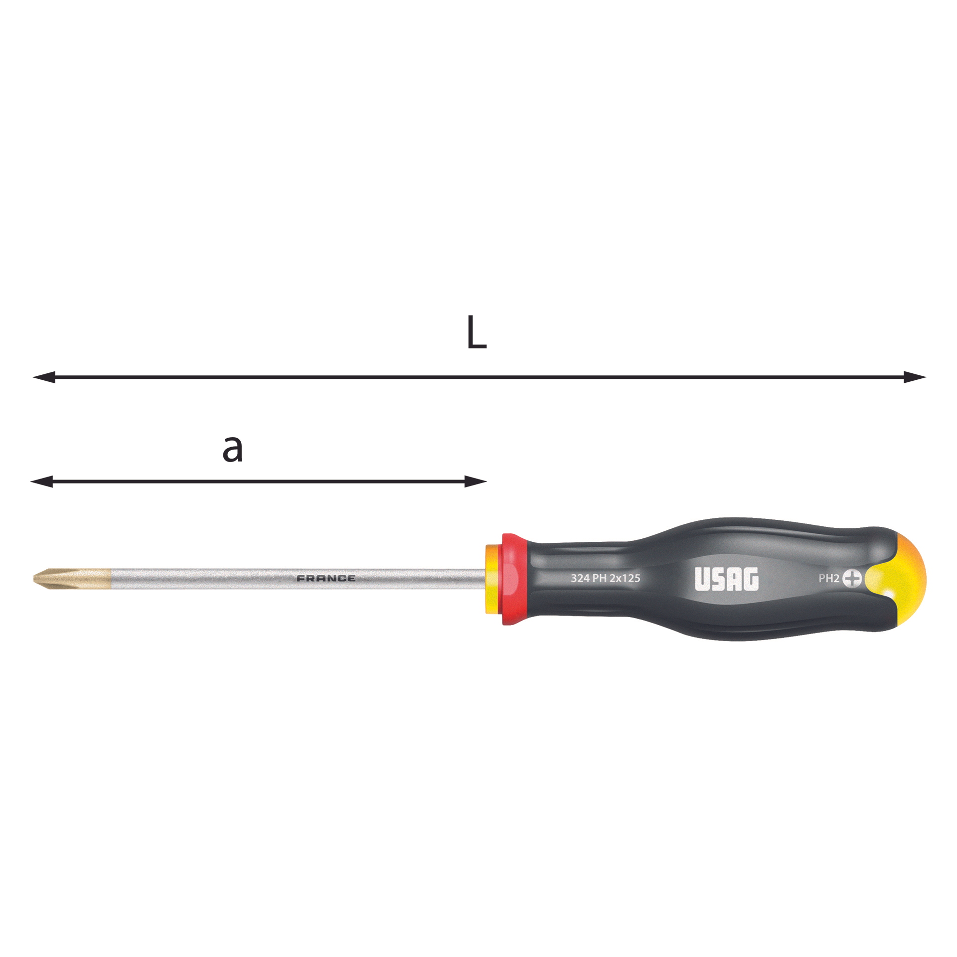 Screwdrivers fot Phillips screws (3x150-4x200) - Usag 324 PH