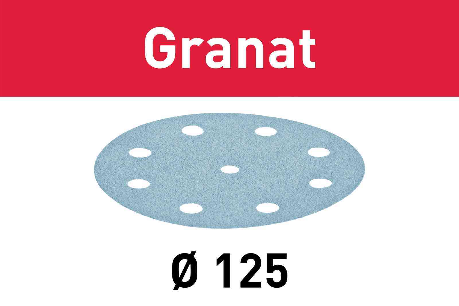 Abrasive Disc Granat STF D125/90 P40 GR/50 - Festool 497165