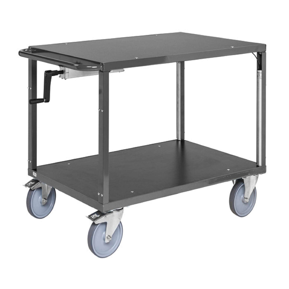 Tischwagen mit höhenverstellbarer Tischplatte, 845–1100 mm – Kongamek KM337-2-HS-ERGO