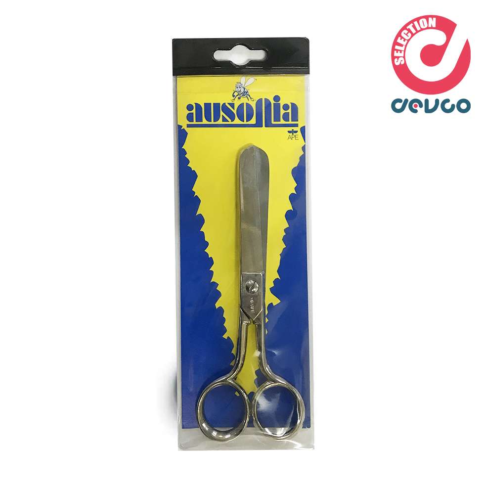Forged merchant scissors with nickel-plated 1st quality steel - Ausonia - 13102