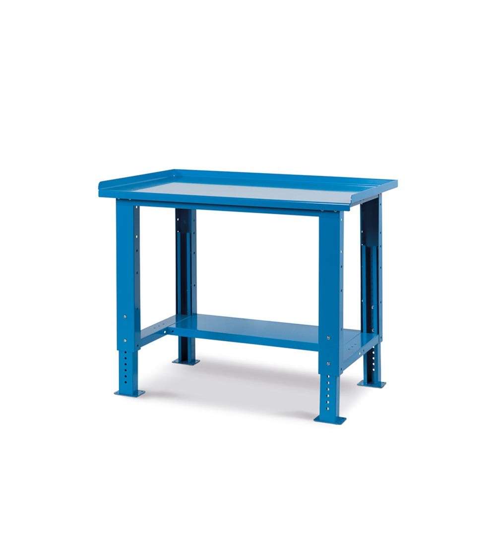 WORKSHOP WORKBENCH 1024 x 750 x 732-1107 H - STEEL TOP - FAMI - WORK UP BLUE