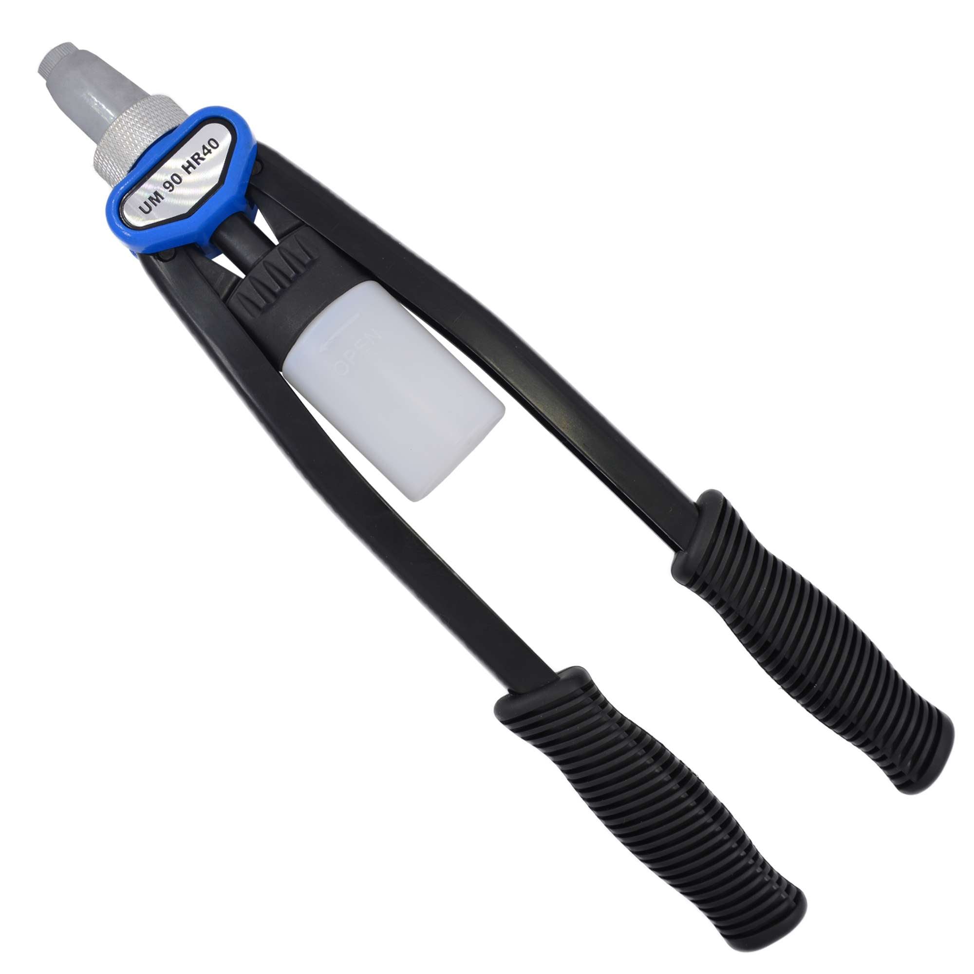 Double hand riveter with rotary quick-change system rivets 3,2 4,0 4,8 6,4
