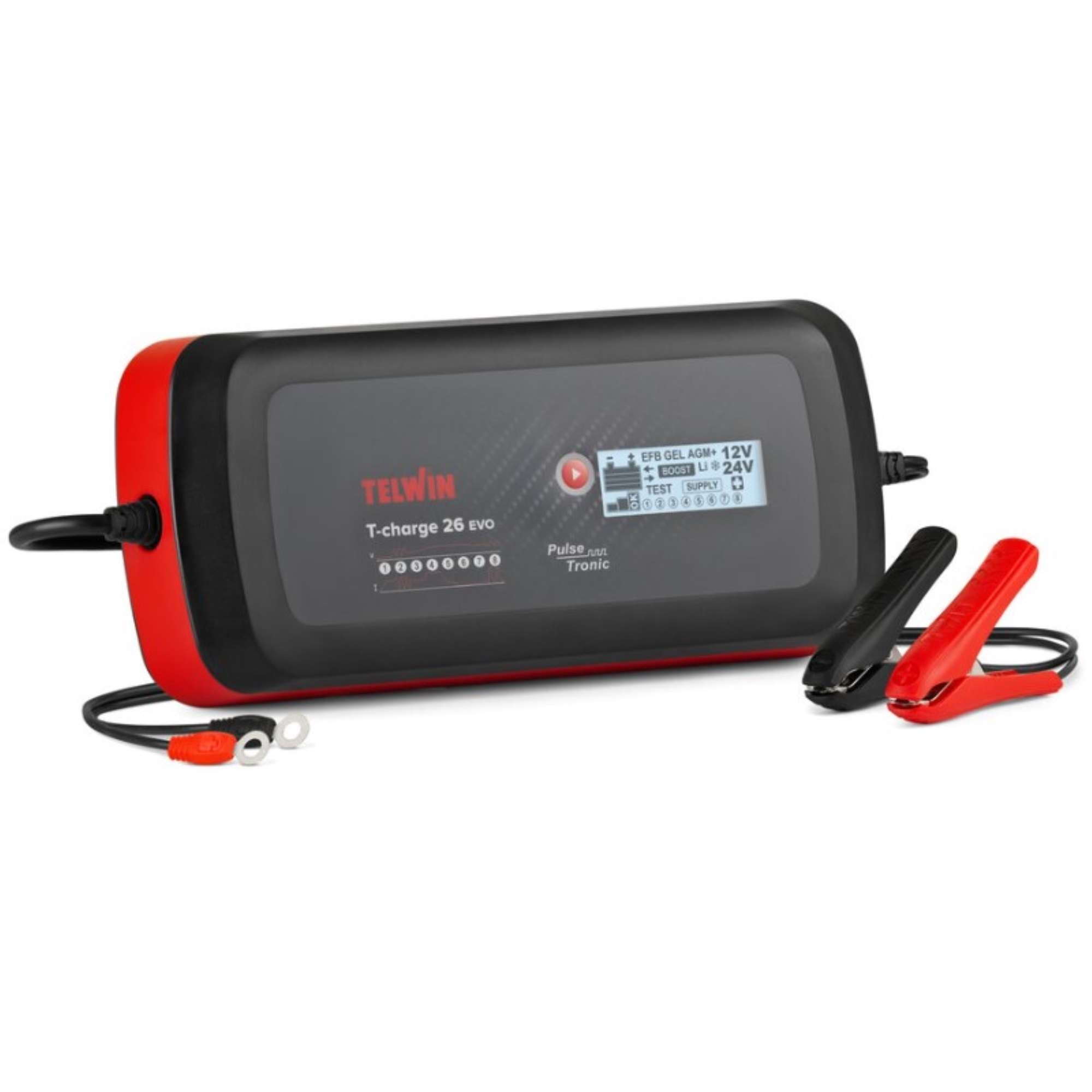 T-Charge 26Evo 12/24V Charger - Telwin TCHARGE26EVO