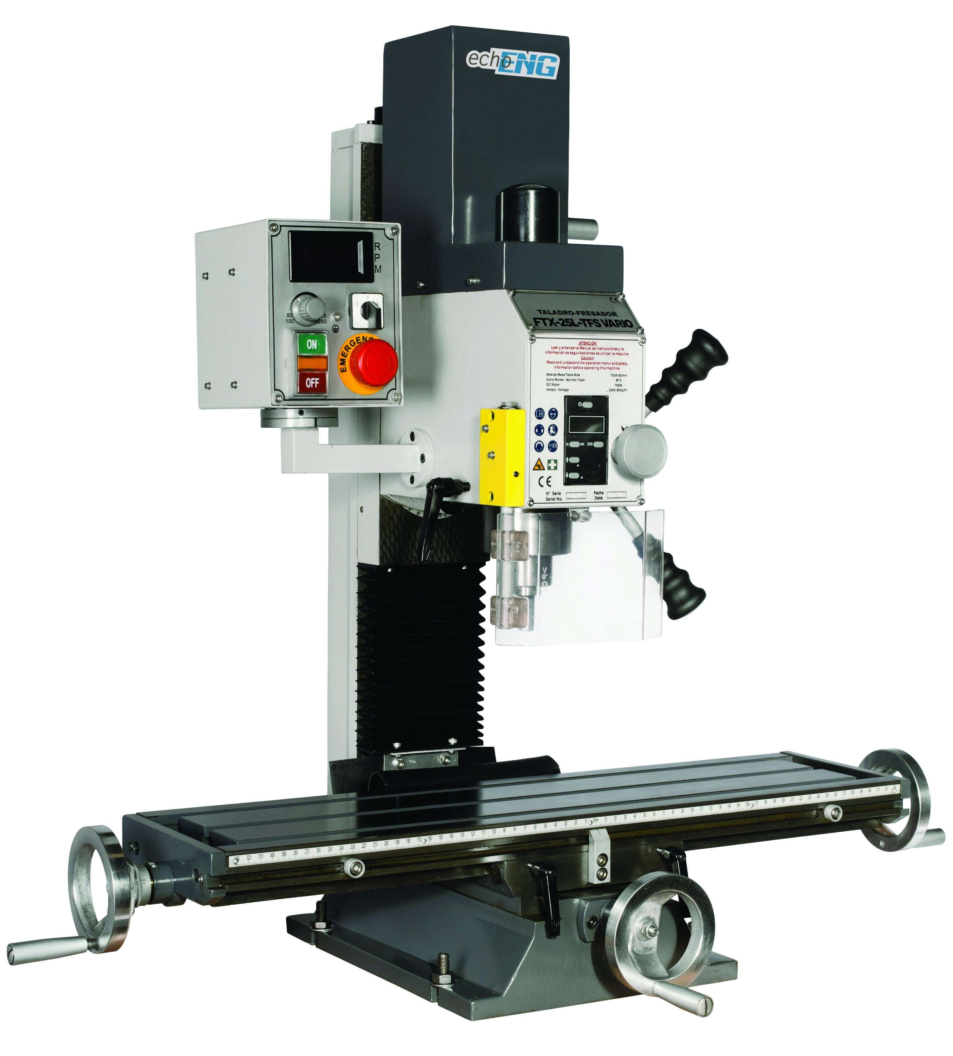 Milling-drilling machine FTX-32-TFS-VARIO bench type - echoENG