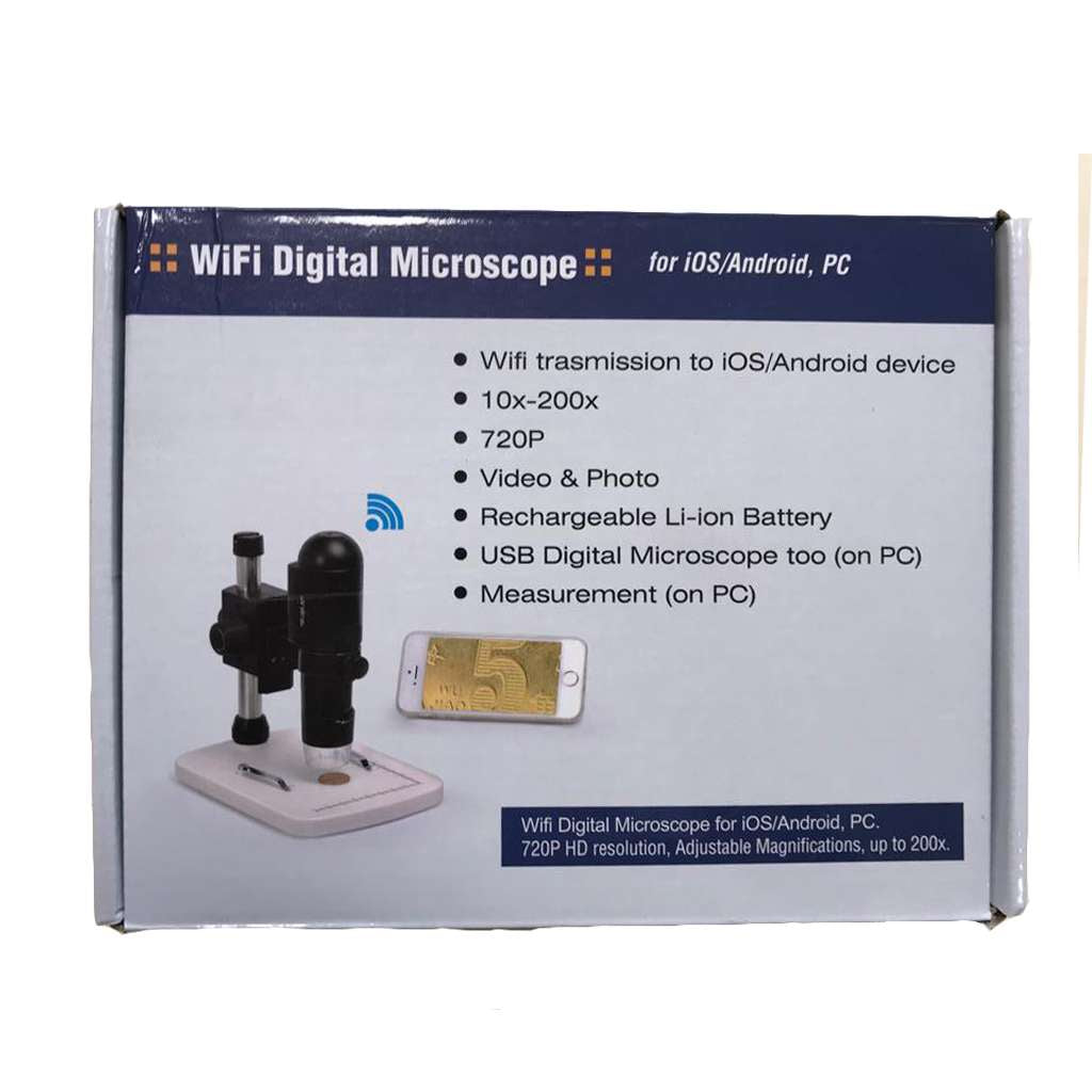 Wi-Fi digital microscope USB WiFi 1Mp 10x a 230x Video IOS ANDROID PC