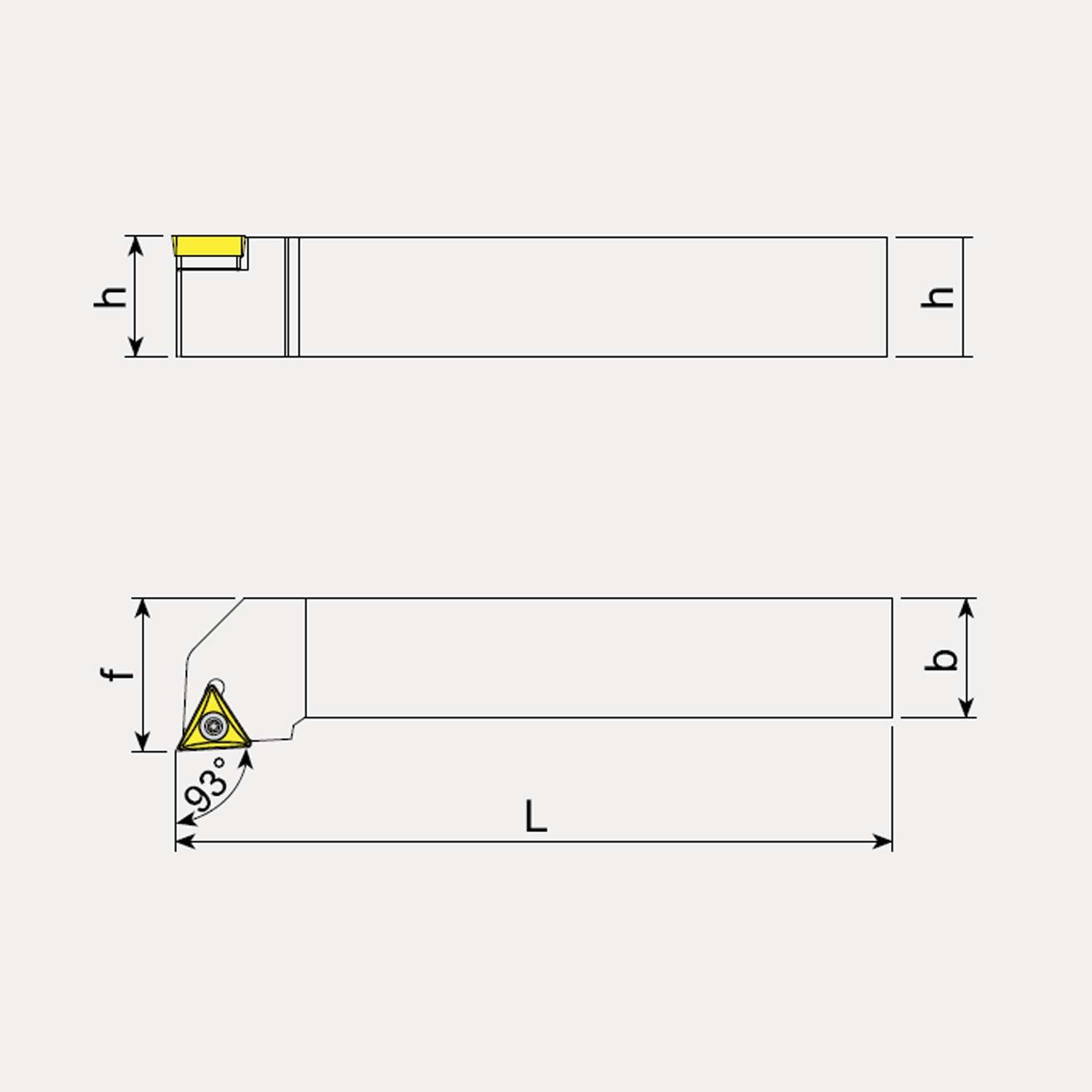 External Machining Toolholder, Left Hand - Positive Inserts - Talicarb STJCL