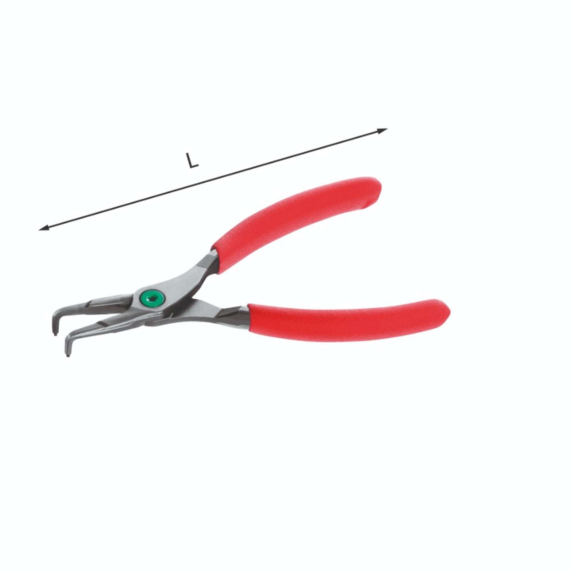 90 bent nose pliers for internal snap rings - Usag 127PN