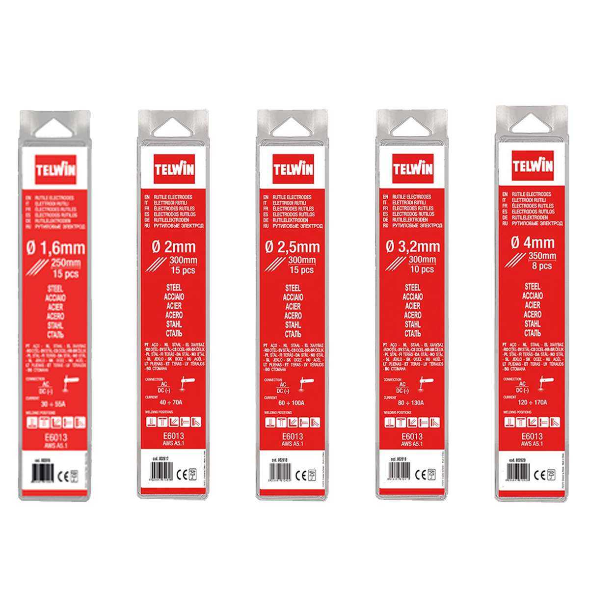 Basic welding electrodes  3,2 mm 4 kg - Telwin - 802947