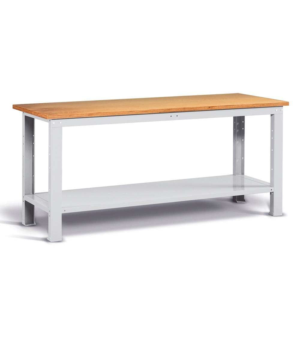 WORKSHOP WORKBENCH 2000 x 750 x 880 H - MULTIPLEX TOP - FAMI FBG02S2000F0008 - GREY