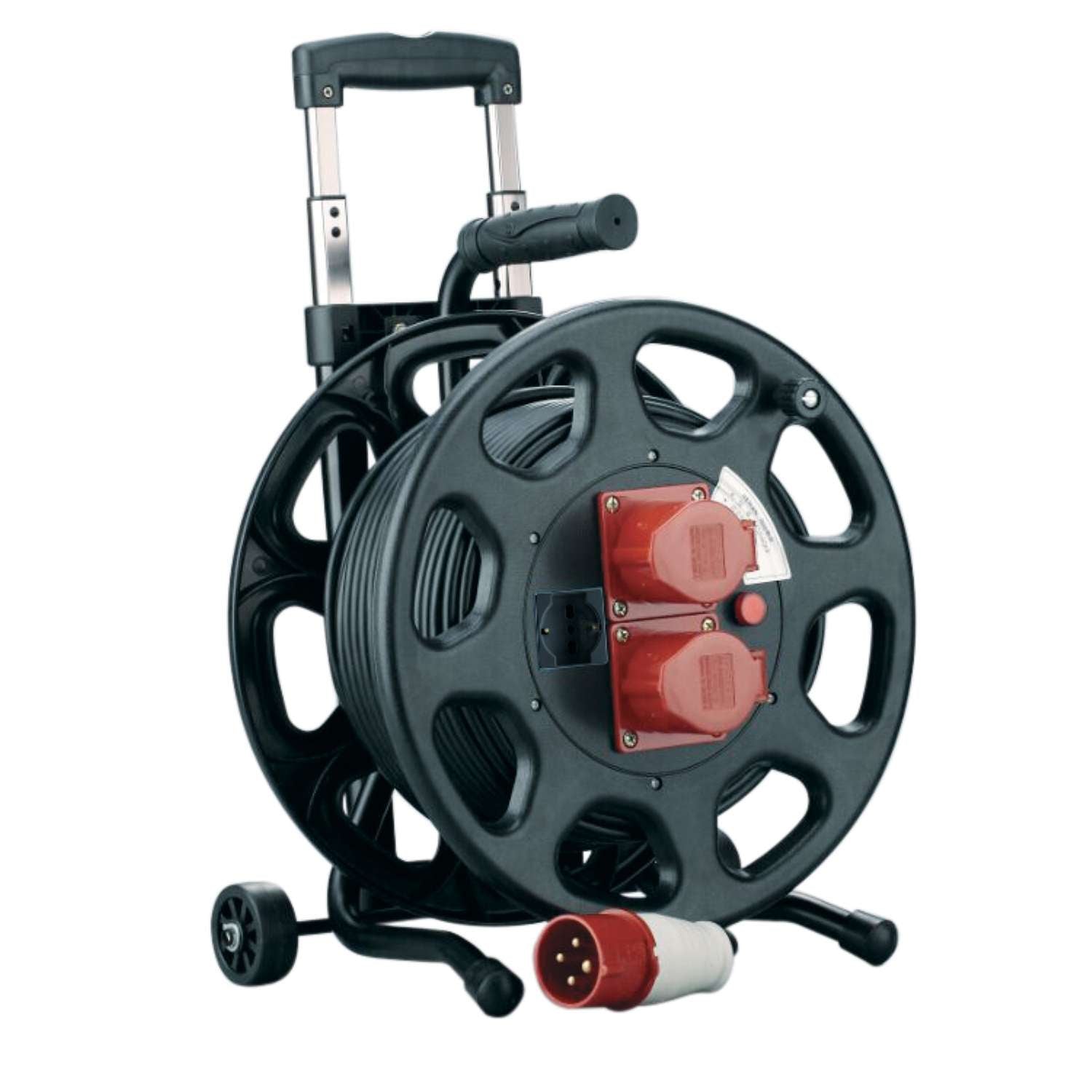Cable reel 30 m electric 400 V 16A trolley wheels UM 90 AI32