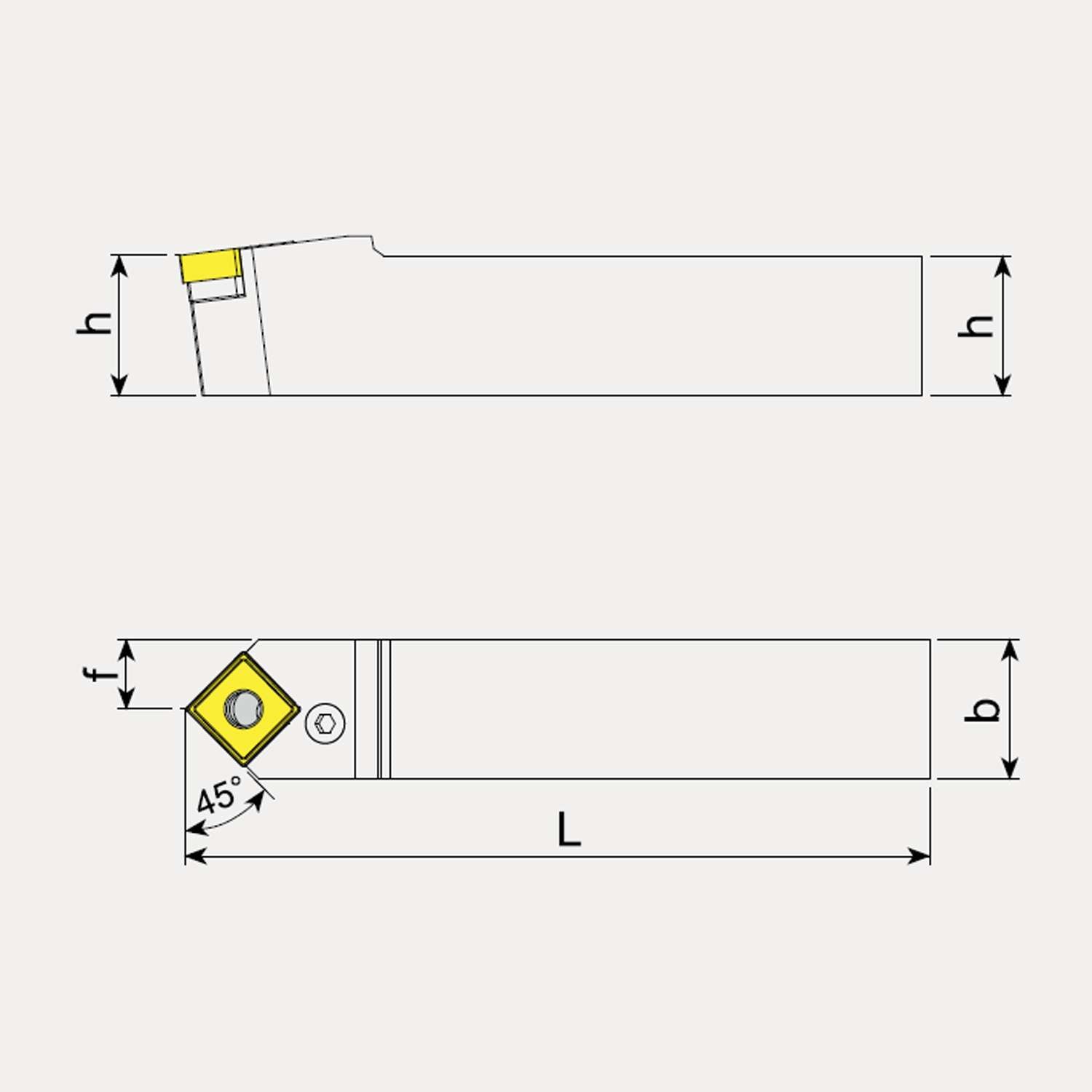 External Machining Toolholders, Negative Inserts - Talicarb PSDNN