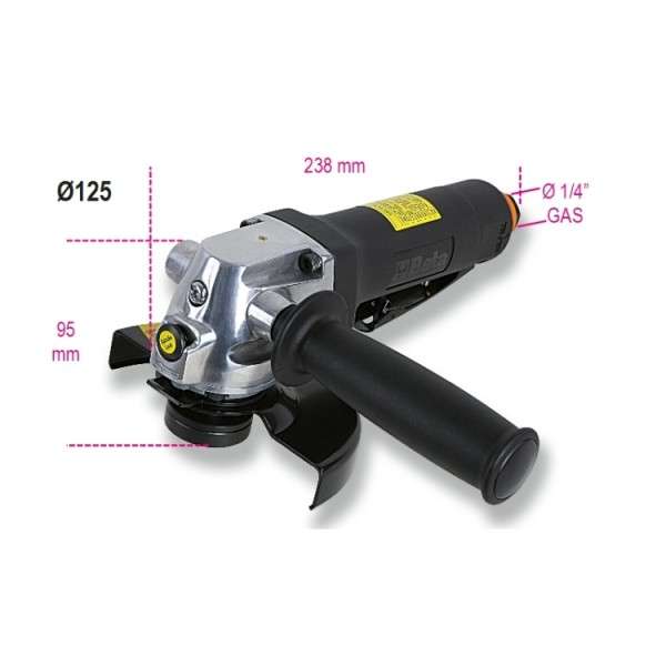 Pneumatic angle grinder 0.66Kw 1/4" gas connection - 1936/5A Beta