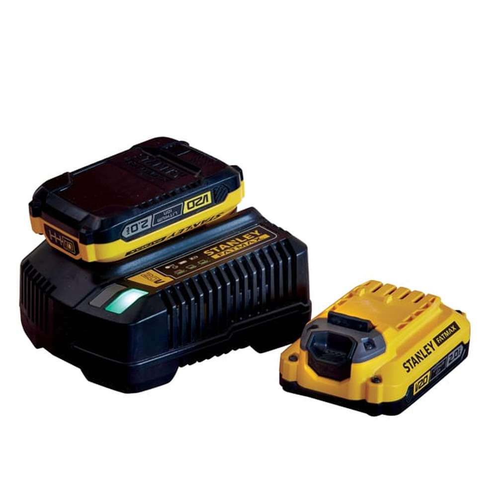 Kit  2 Batteries 20V 18Volt 2.0Ah + Charger Stanley SFMCD720D2K-QW