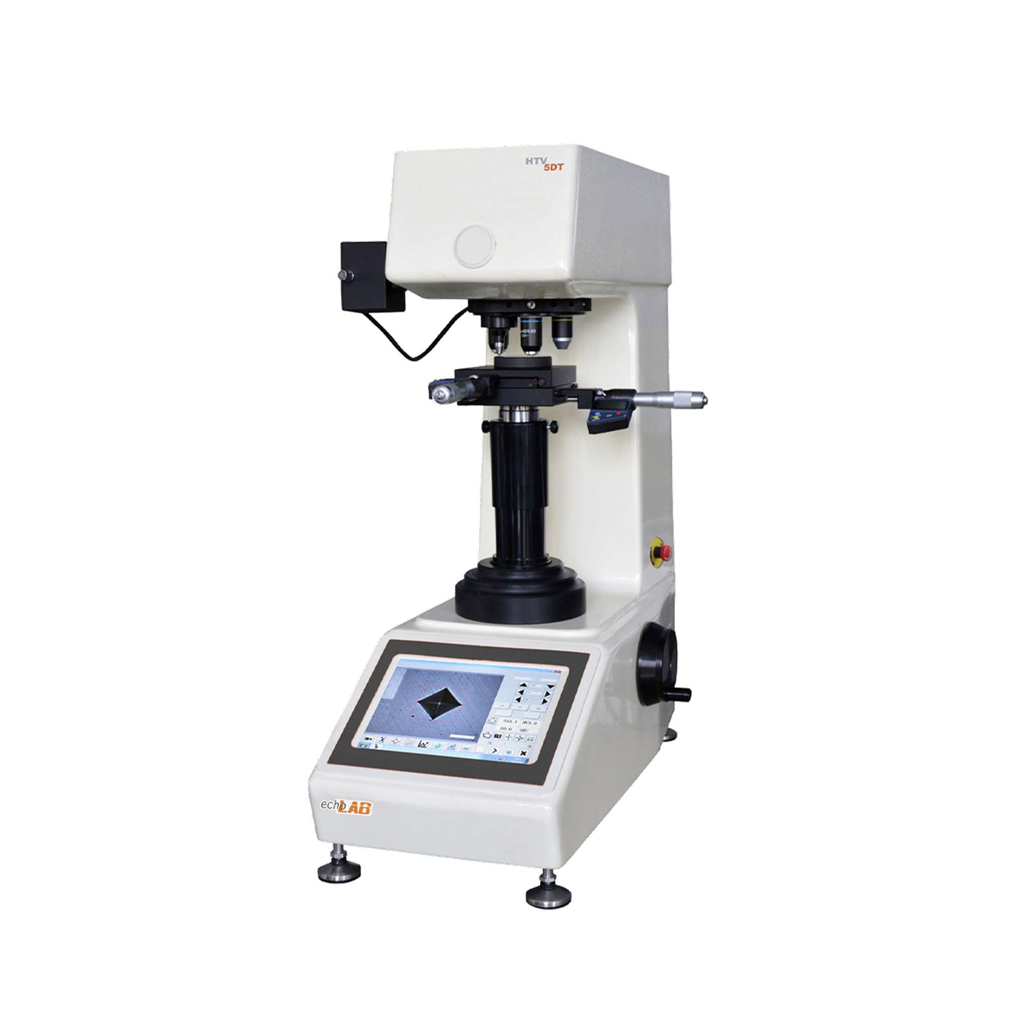 Digital Vickers hardness tester with motorized X-Y test table, CCD image acquisition system - HTV DT - echoLAB