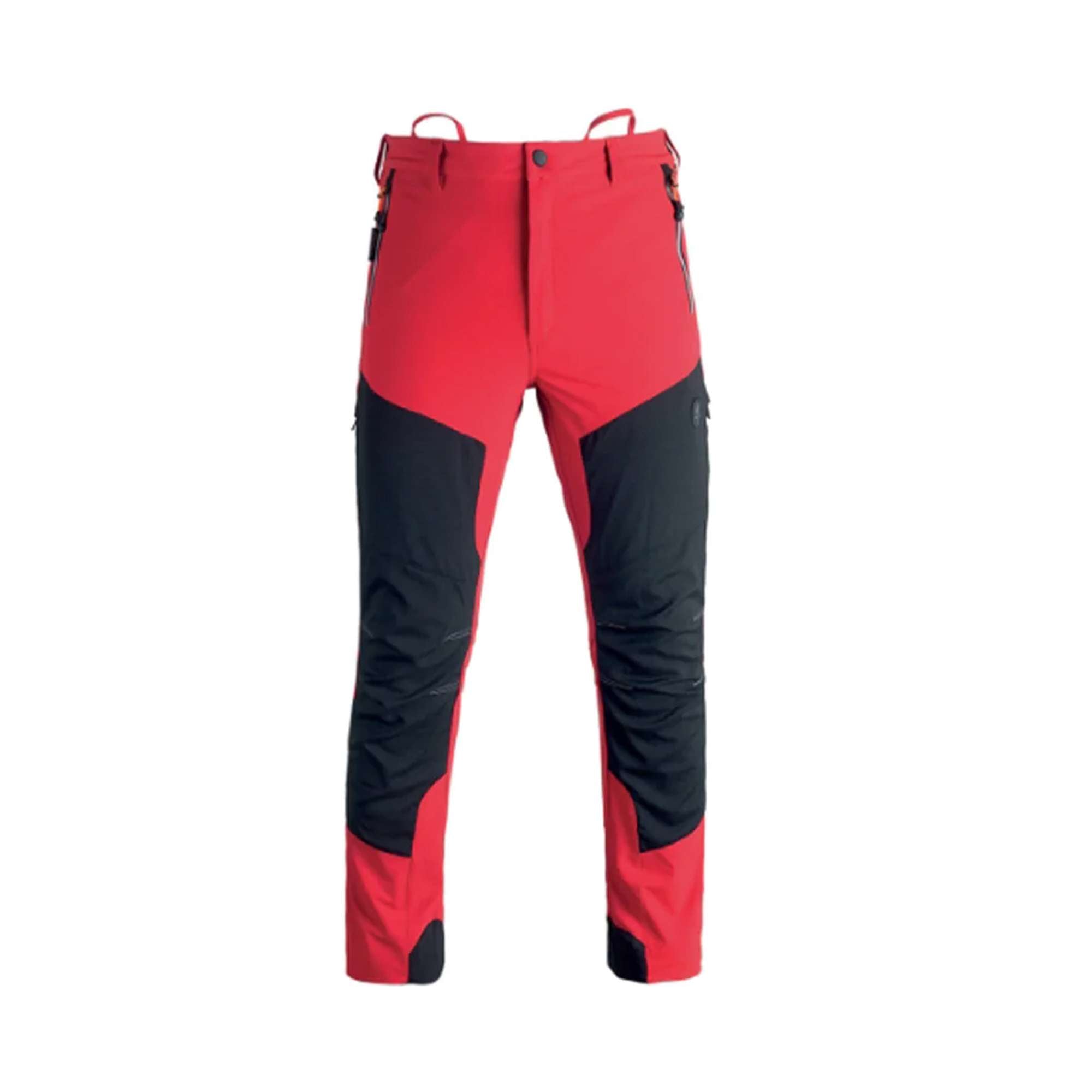 Work pants, stretch fabric and water repellent, Red color - Kapriol