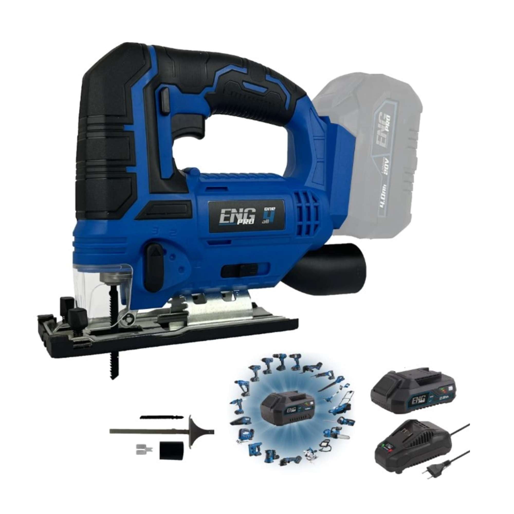 Cordless Jig Saw - Professional Line ONE4ALL 20V - ENGPRO 1B20-SGAL