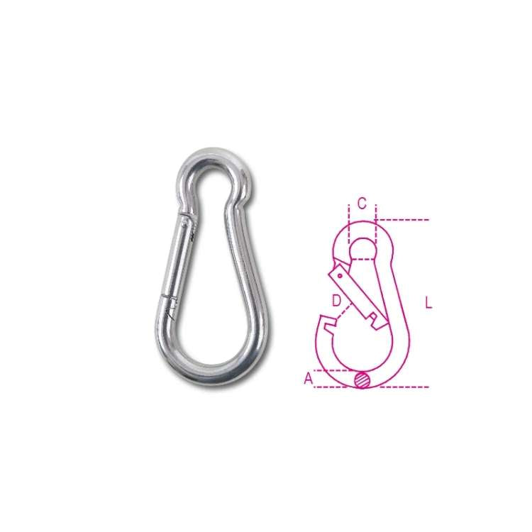 Stainless steel snap hook 8 x 80 mm - 8274 Beta