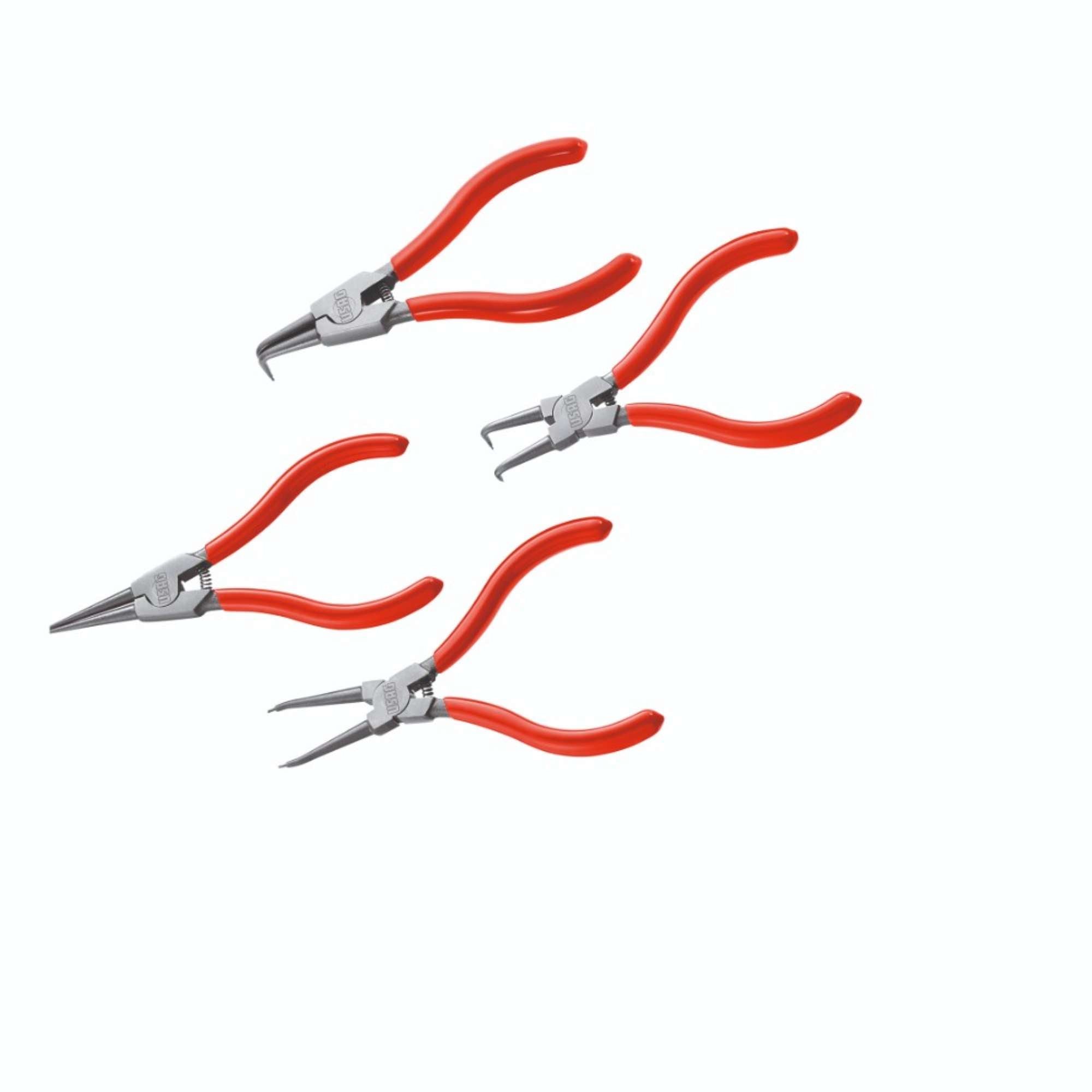 Set of 4 snap ring pliers 127C/SE4 - Usag U01270040