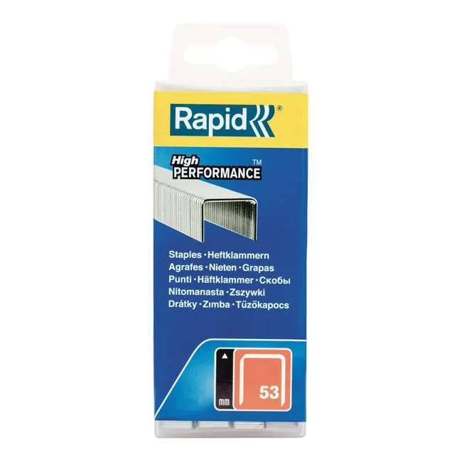 Fine staples No. 53 diameter 5 mm, pack of 5000 pieces - Rapid