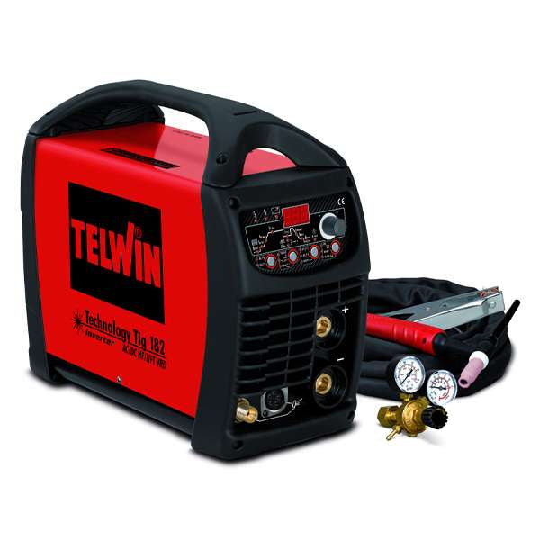 Inverter welder TIG 182 AC/DC-HF/LIFT 230V + Accessories - Telwin - 816824