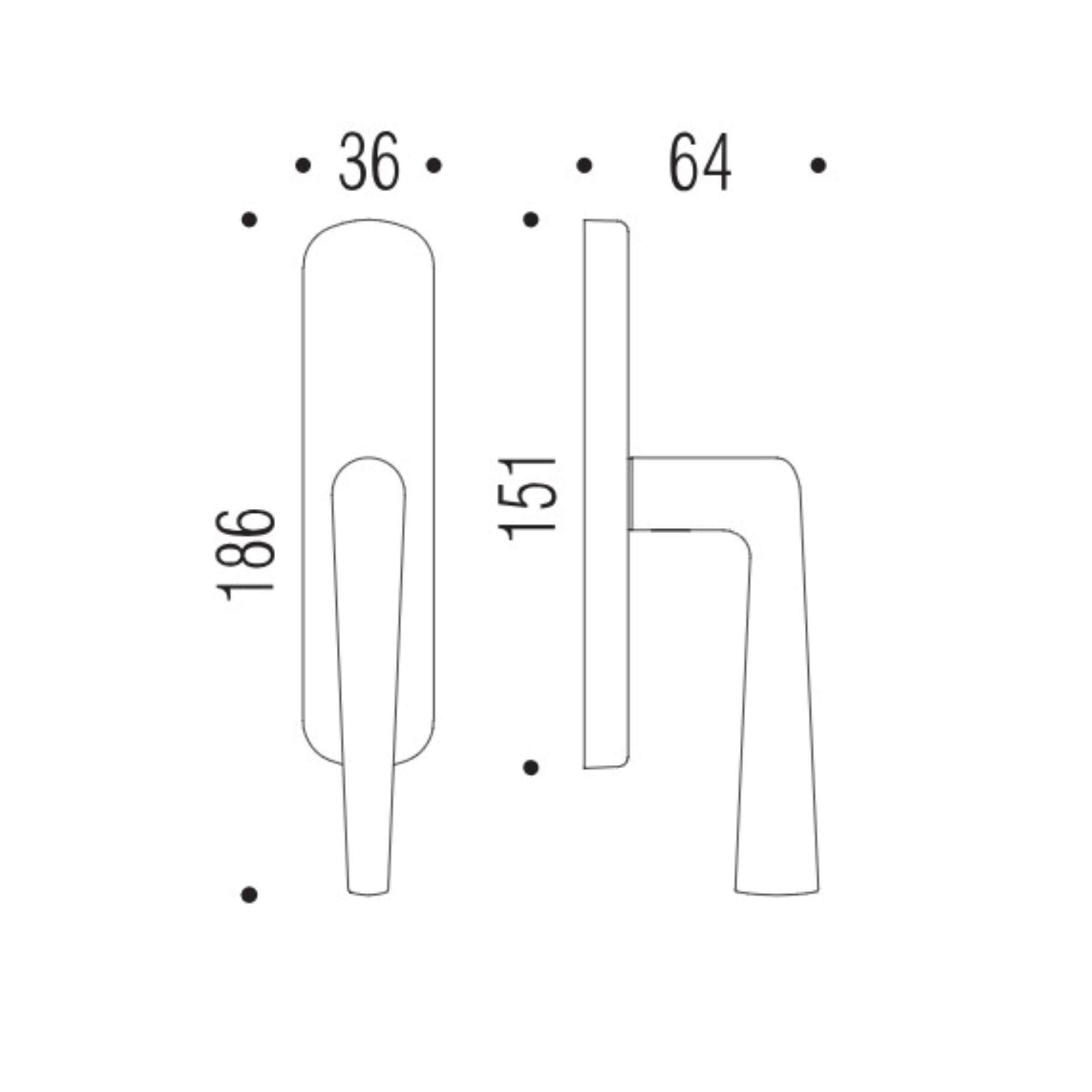 Robotre handle cd92im cr chrome without - 0cd92-cr