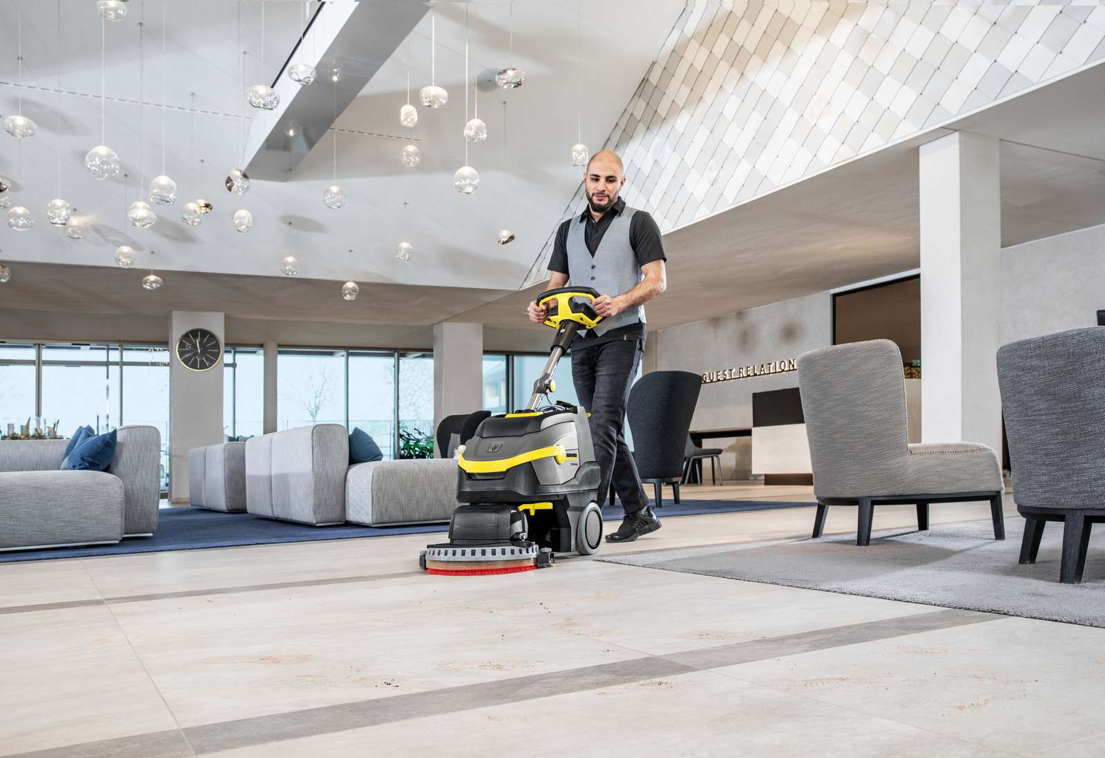Karcher-BD 38/12 C Bp Pack-Karcher Commercial Scrubber Dryer