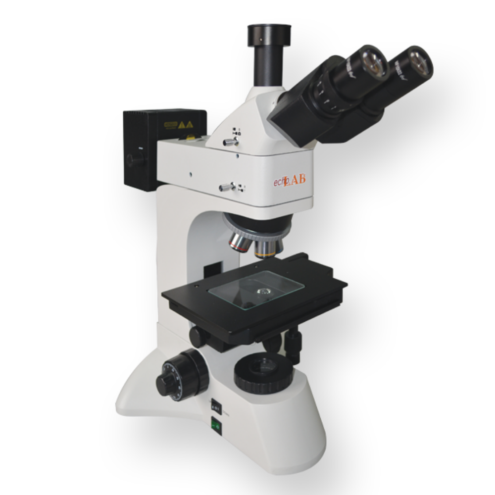Upright material science microscopes infinity plan achromatic objectives for DIC observation - UM 210 - echoLAB