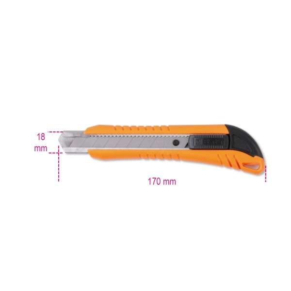 18 mm blade cutter supplied with 3 replacement blades - 1771 Beta
