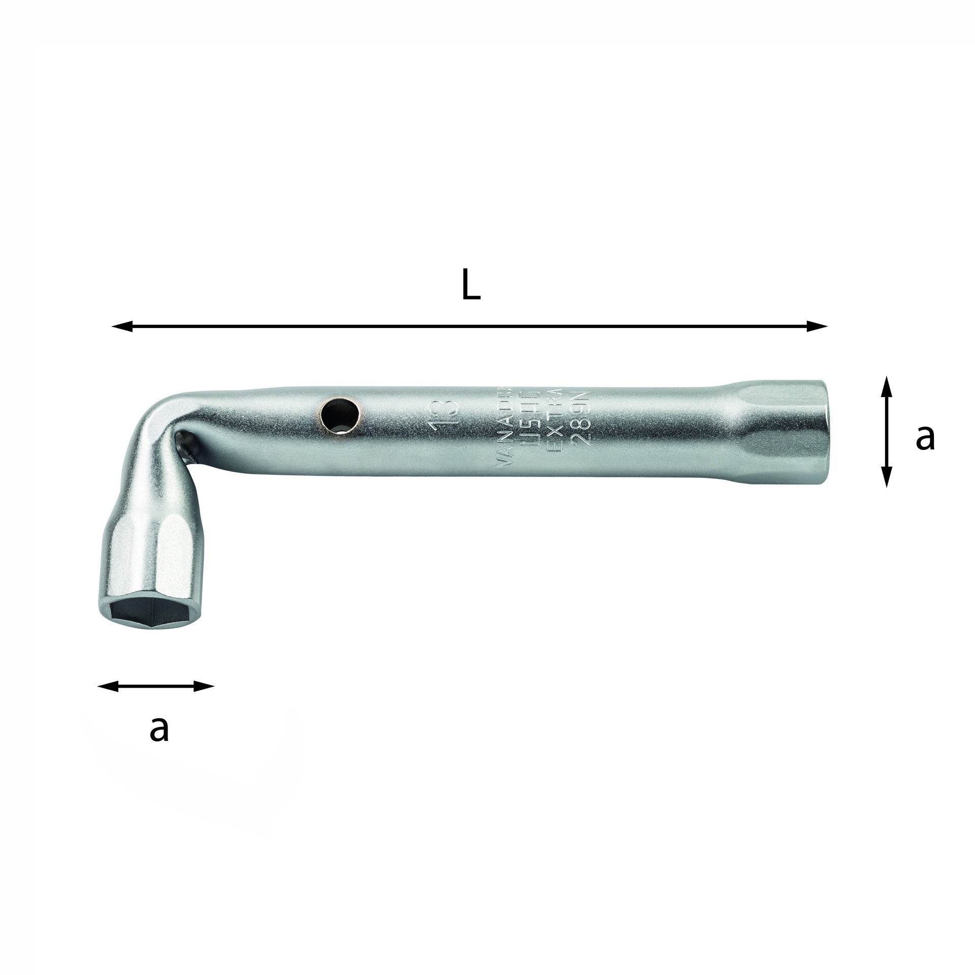 Lightweight double socket wrench 289 N 17- Usag U02890114