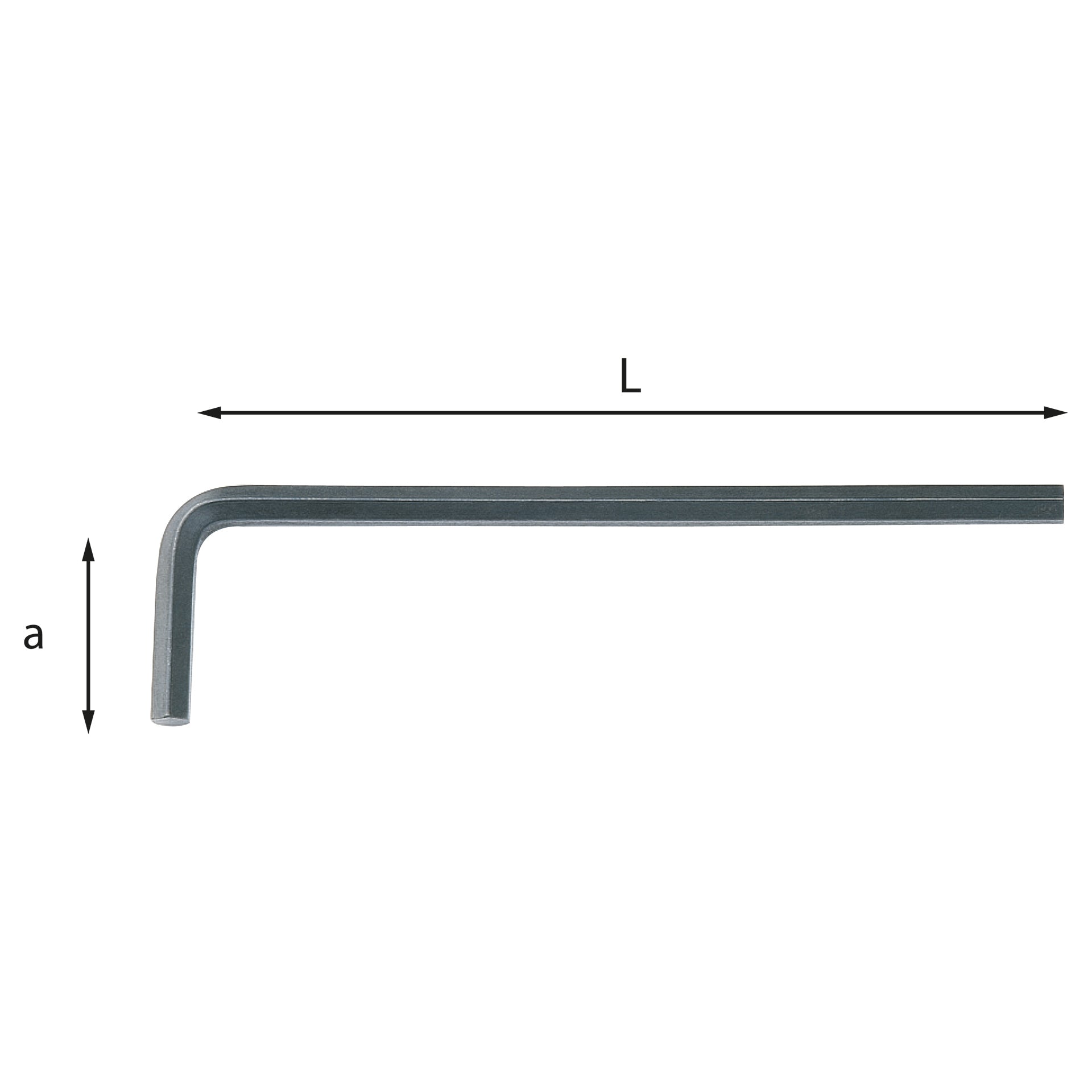 Long Angled hexagon keys for hex socket screws - Usag 280 L