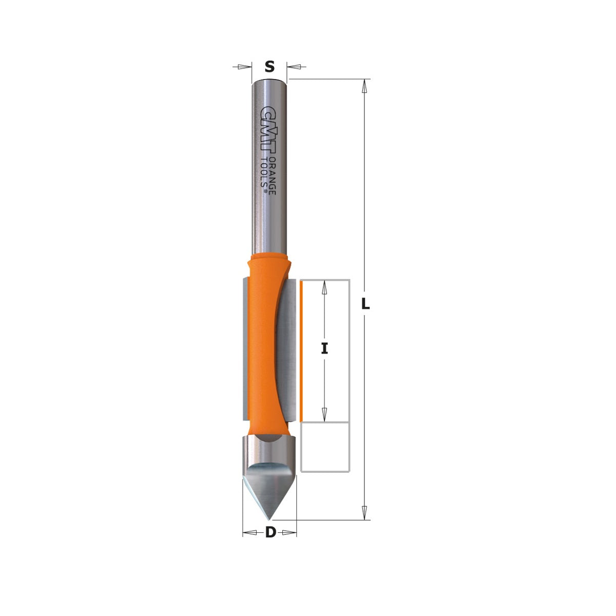 Two-edged cutter for drilling and trimming, 6 mm diameter - CMT 716.061.11