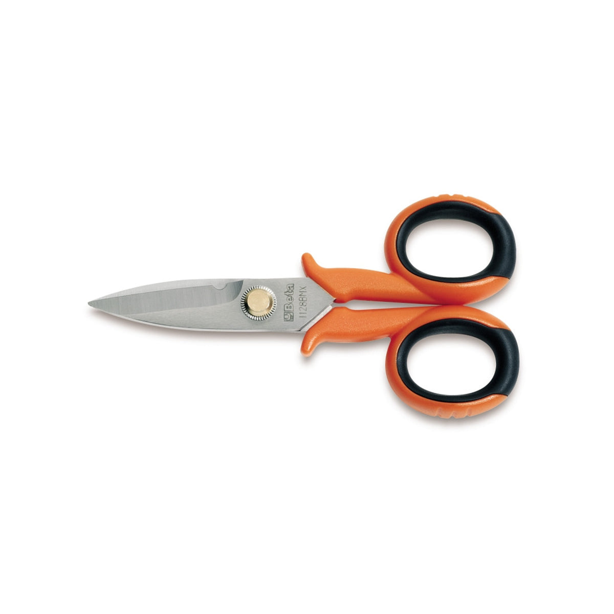 Electrician's scissors, straight stainless steel blades, with microteeth - Beta