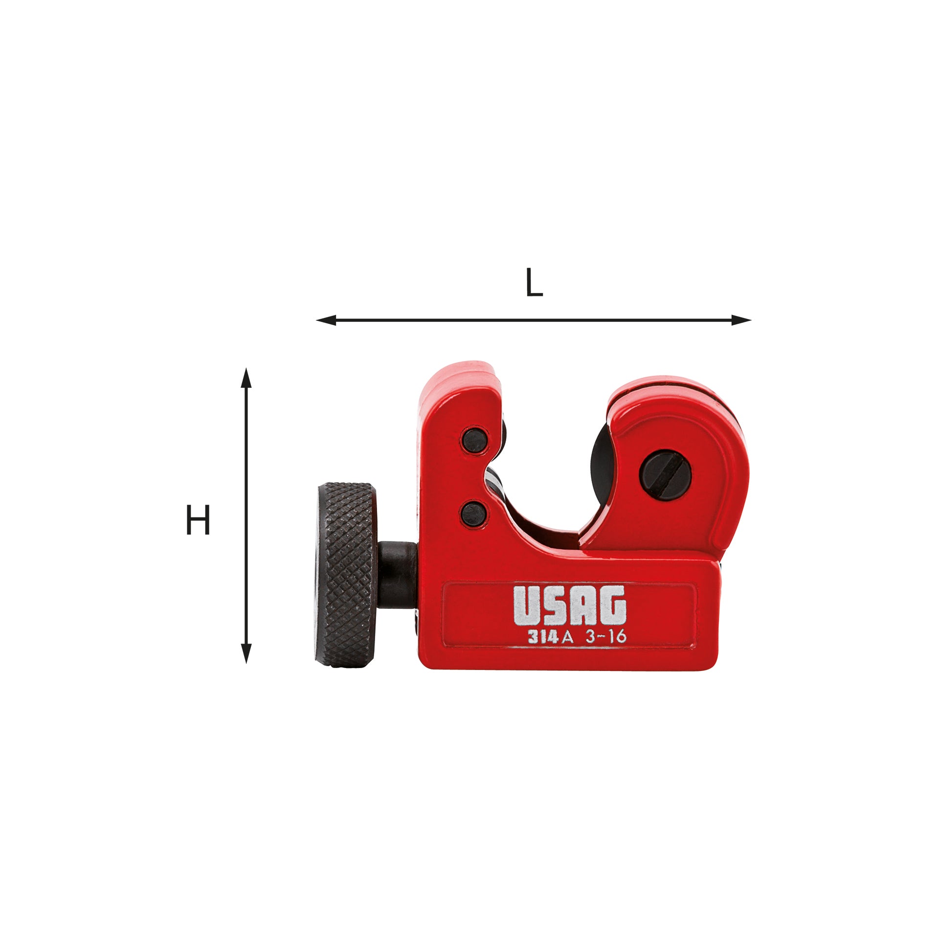 Tube pipe cutter for copper and light alloy tubes Ø 3÷16mm Ø 1/8-5/8" Usag 314 A