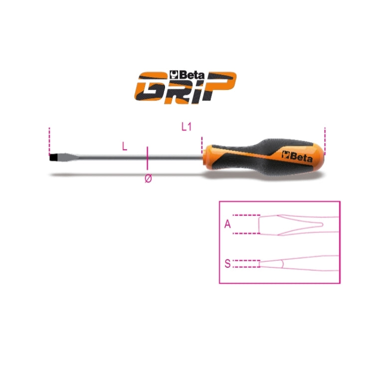 Screwdrivers for slotted head screws - Beta 1260