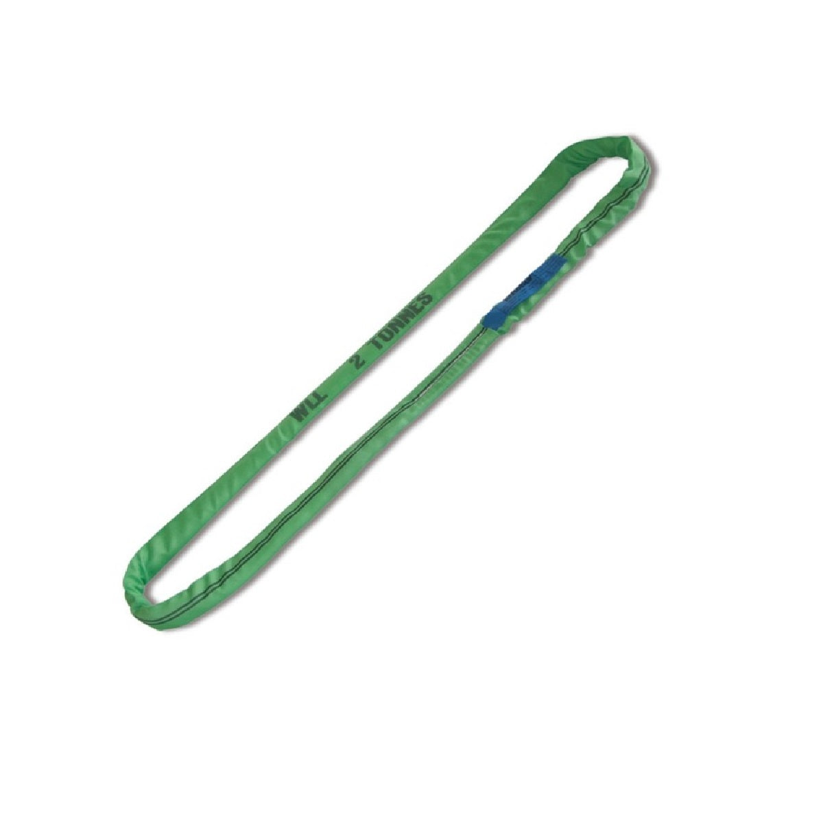 Round lifting rope sling in green polyester fabric 2t. - Beta