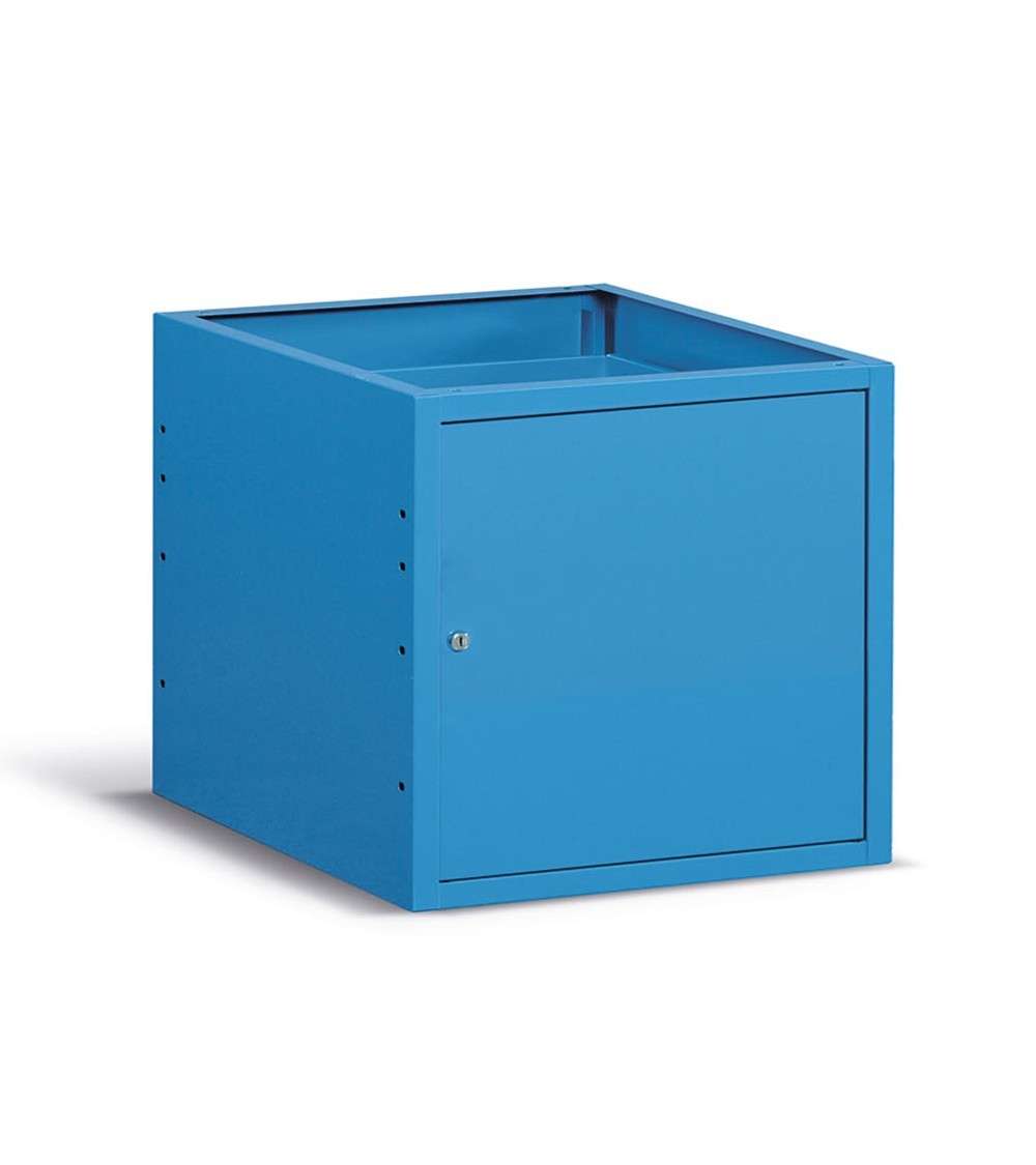 WORKBENCH CHEST OF DRAWERS 630 X 607 X 570 H - WITH ONE DOOR, CAPACITY 25 KG - FAMI FBG03S63C000504 - BLUE