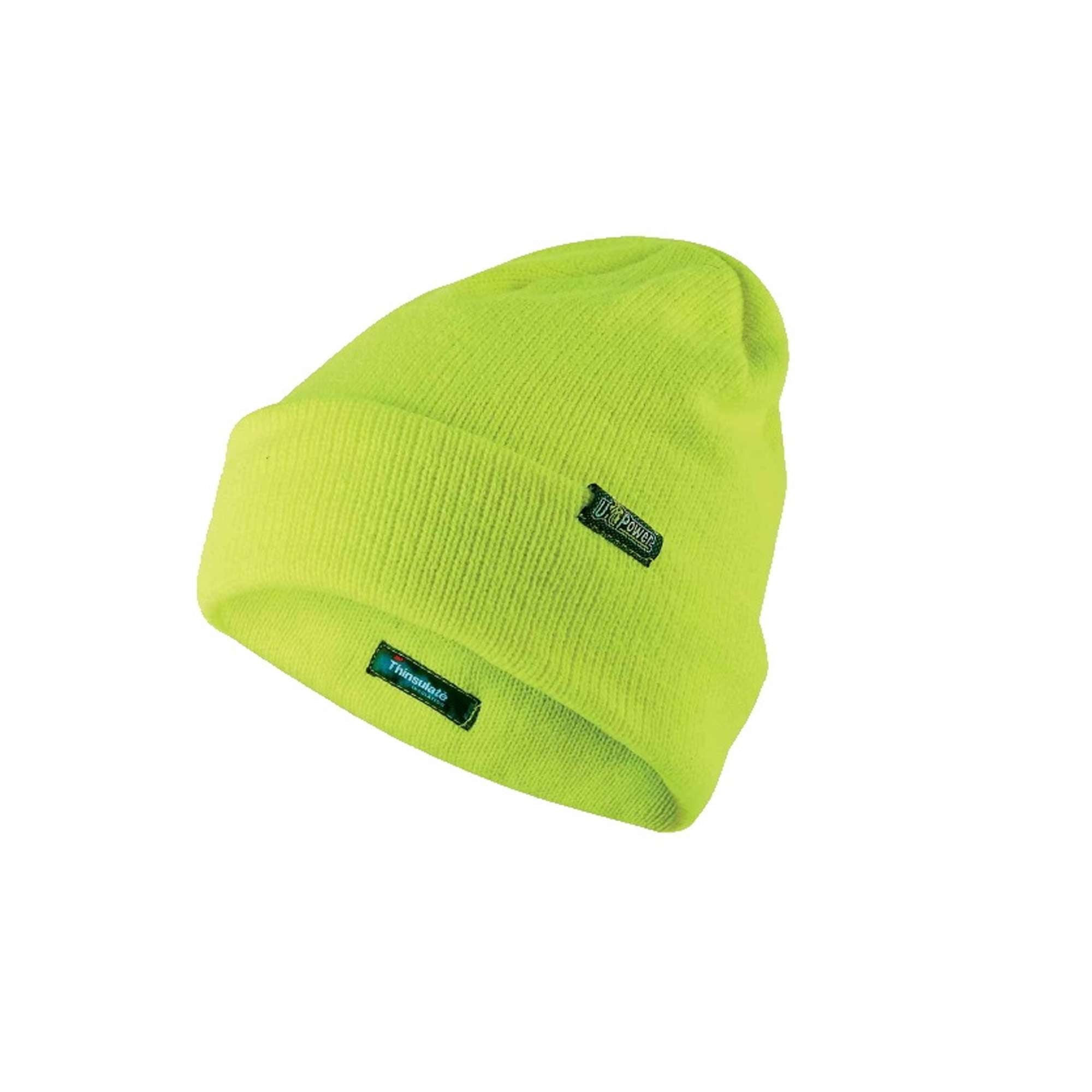 Thinsulate-coated winter cap one yellow fluo U-Power
